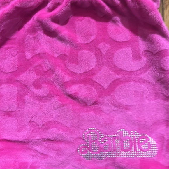 NWT Barbie™️ The Movie Velour Pink Shorts 💕 NWT - Picture 4 of 4